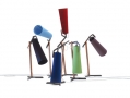 Reinhard Dienes-la grande  // room lamp // steel, walnut & textil -3