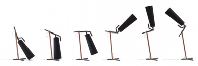 Reinhard Dienes-la grande  // room lamp // steel, walnut & textil -4