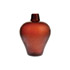 Boetto-Red glass vase, “Battuti” series