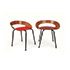 Boetto-Pair of “Panchetti” plywood chairs