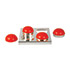 Boetto-Silver-plated tray with four little cups