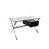 Boetto-Glass and chromed steel desk