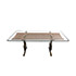 Boetto-Bronze and crystal table, eight chairs