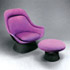 Bonhams & Butterfields-Easy chair/ottoman