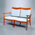 Bonhams & Butterfields-Walnut settee
