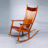 Bonhams & Butterfields-Walnut rocking chair