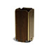 Della Rocca-Rosewood and metal umbrella stand