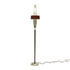 Della Rocca-Metal floorlamp with marble base and glass diffuser