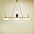 Della Rocca-Brass chandelier with lacquered aluminium diffuser