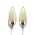 Della Rocca-Pair of leaf-shaped Murano glass sconces