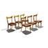 Della Rocca-Six upholstered beechwood chairs