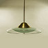 Della Rocca-Glass pendant lamp with brass structure