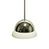 Della Rocca-'Cirene' chrome-plated brass / opal glass diffusor pendant lamp