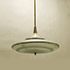 Della Rocca-Glass, brass and lacquered metal pendant lamp