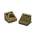 Della Rocca-'Montecristo' travertine pen and envelope holder