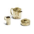 Della Rocca-'Mercury' sugar bowl, milk and coffee pot