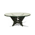 Della Rocca-Crystal table with cast bronze base