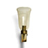 Della Rocca-Etched glass and brass sconce, mod. 252