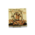 Della Rocca-Earthenware tile 'Il cacciatore stanco'