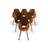 Della Rocca-Six mahogany 'Medea' chairs