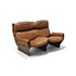 Della Rocca-'Canada' leather and plywood sofa