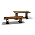 Della Rocca-'Arcibaldo' table and bench