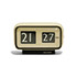 Della Rocca-Lacquered aluminum table clock