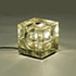 Della Rocca-'Cubosfera' moulded glass table lamp