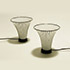 Della Rocca-Pair of blown glass table lamps
