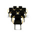 Della Rocca-Eight 'Mandarin' chairs