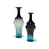 Della Rocca-Pair of blown Murano glass bottles