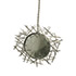 Della Rocca-'FC08' mirror, satinated steel frame