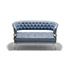 Della Rocca-'Hydra' aluminum and leather divan