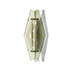 Della Rocca-Pair of crystal and brass sconces