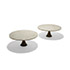 Della Rocca-Marble coffee tables with bronze base