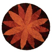 Circular Marguerite carpet