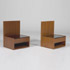 Los Angeles Modern Auctions-Bedside tables with glass inserts
