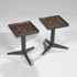 Los Angeles Modern Auctions-Side tables with inset tiles, pair