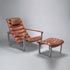 Quittenbaum-Armchair 'Pullka' with Ottoman