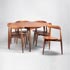 Quittenbaum-Table with six chairs '4103'