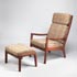 Quittenbaum-Sessel/Ottoman