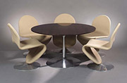 'System 1-2-3' five chairs and table
