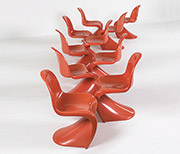 Panton Chairs, set of ten