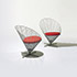 Wright-Wire cone chairs model K2, pair