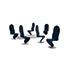 Phillips, de Pury & Company-Set of six "1-2-3 Chairs"