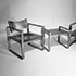 Quittenbaum-'271 F' armchairs and '270 HF' stool