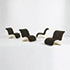 Wright-Rare lounge chairs, set of four