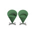 Wright-Cone chairs, pair