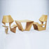 Phillips, de Pury & Company-Suite of two chairs and matching table