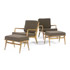 Rago Arts and Auction Center-Armchairs and ottomans, pair